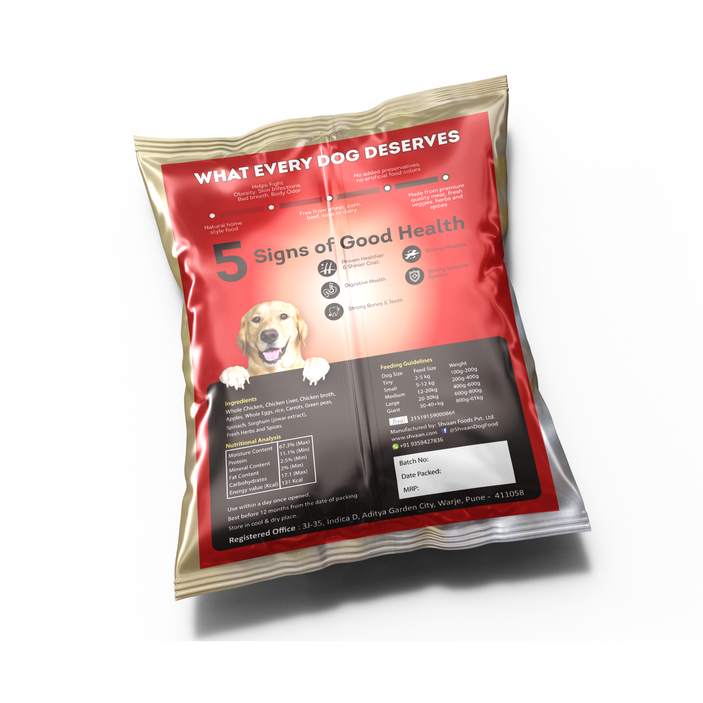 Chicken and Apple - Fresh Human-Grade Wet Dog Food 200 g