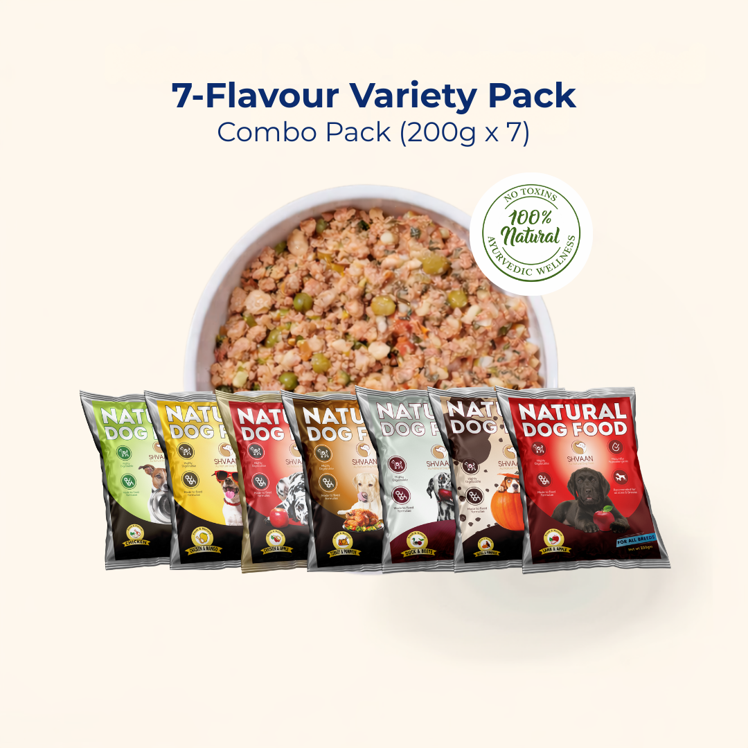 7 Flavor Trial Pack × 200 g – Fresh Wet Dog Food Sampler