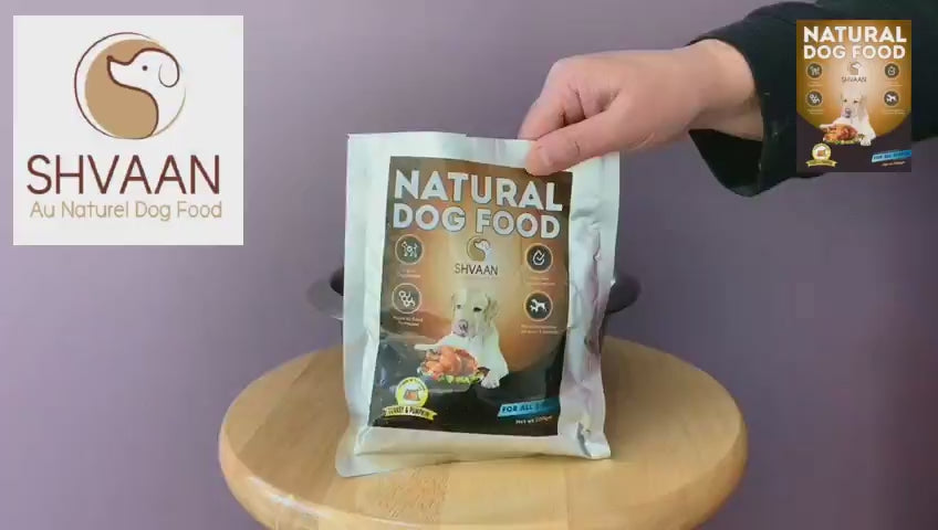 Turkey and Pumpkin wet dog food 200 g - lean human-grade recipe by Shvaan Foods